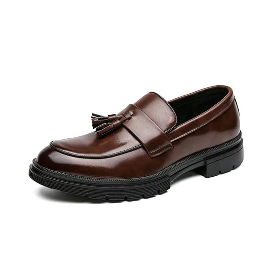 Luxury Brand Shoes Men Fashion plus Size 46 Soft Moccasins Men Loafers High Quality Leather Tassel Shoes Men Flats Driving Shoe.
