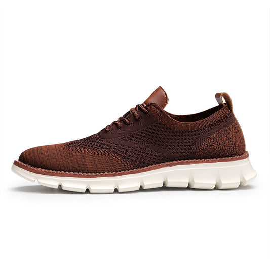 Knitted lace-up casual shoes Brock men's shoes