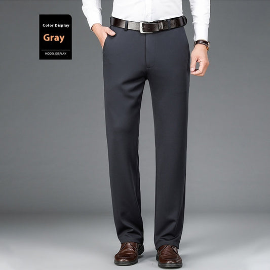 Brand New Business Suit Pants Men Ice Silk Casual Pants