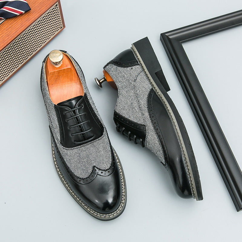 Fashion Brogue Men's Casual Formal Wear Leather Shoes