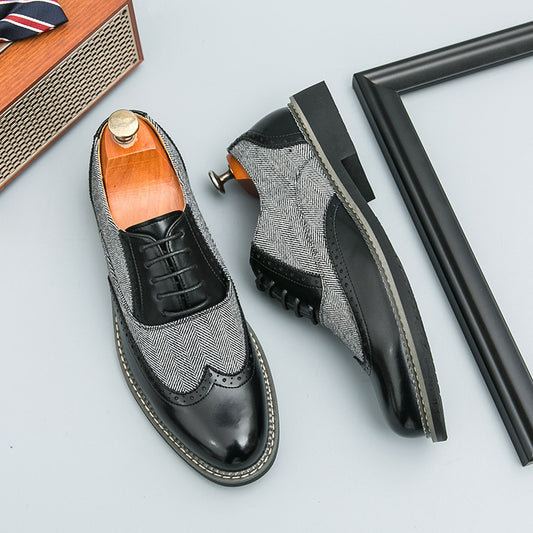 Fashion Brogue Men's Casual Formal Wear Leather Shoes