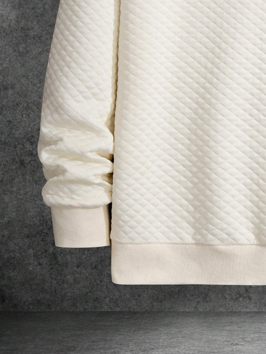  Men'S Drop Shoulder Plain Long Sleeve Going Out Casual Sweatshirt, Boyfriend Gift