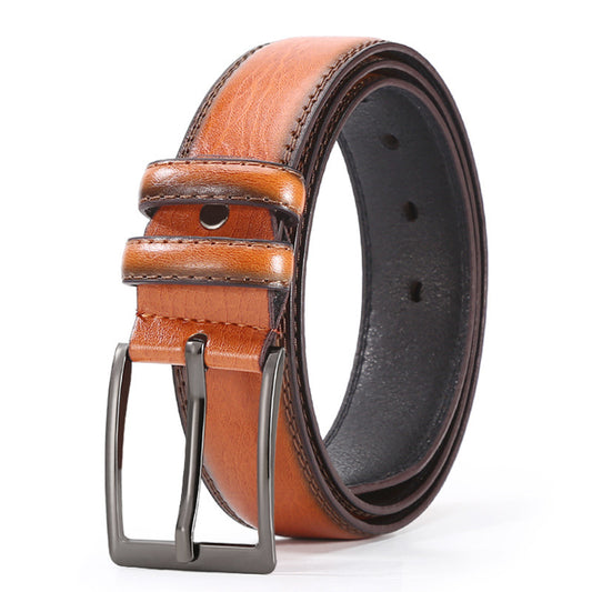 Fashion Men's Business Belt 2025 New Creative Gifts Belt Laser Logo Factory Wholesale