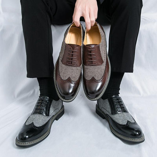 Fashion Brogue Men's Casual Formal Wear Leather Shoes