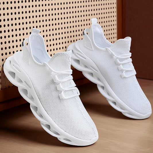 Unisex Casual Sports Shoes Breathable Lightweight Sneakers Outdoor, Black Running Shoes Athletic Jogging Tennis Walking Shoes
