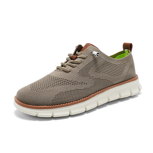 Knitted lace-up casual shoes Brock men's shoes
