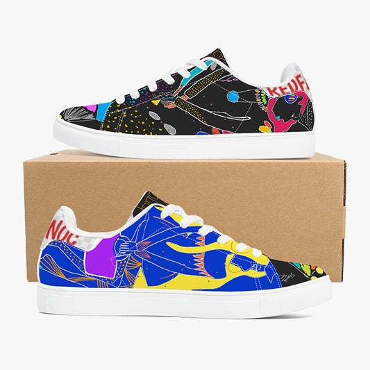 POD New 3D Printing Low Top Athleisure Casual Shoes