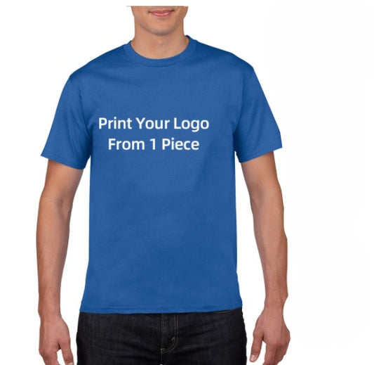 POD Cotton European And American Large Size Foreign Trade T Shirt