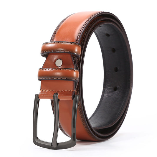 Fashion Men's Business Belt 2025 New Creative Gifts Belt Laser Logo Factory Wholesale