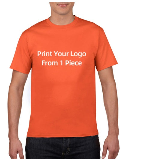 POD Cotton European And American Large Size Foreign Trade T Shirt