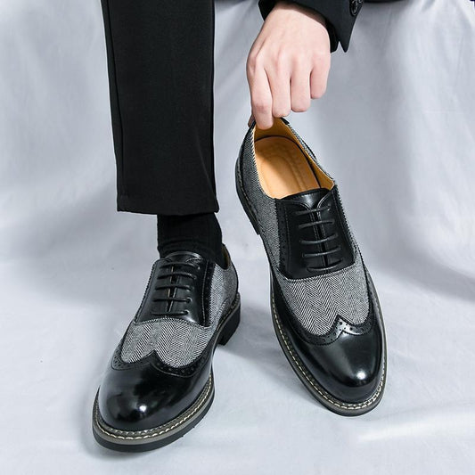 Fashion Brogue Men's Casual Formal Wear Leather Shoes