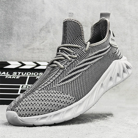 Plus Size Flyknit Men's Shoes Leisure Slip-on