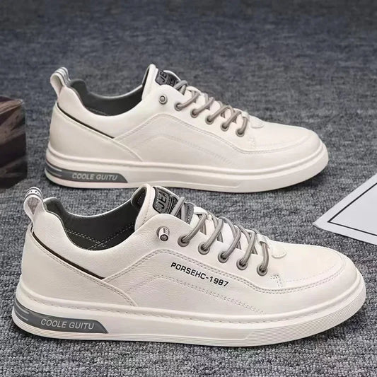2025  Men shoes, Spring New Breathable White Shoes Men'S Sports and Leisure Board Shoes Trendy Shoes