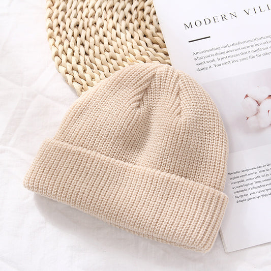Autumn And Winter Warm Landlord Hat Melon Skin Men/Women/kids Retro Knitted Hat