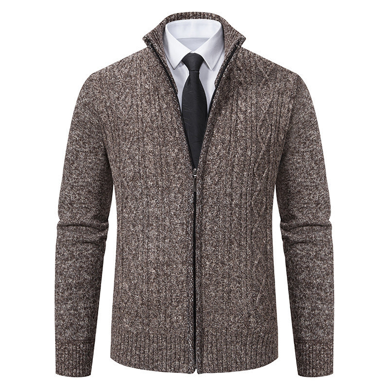 Men's Stand Collar Casual Sweater Coat - winter & autumn