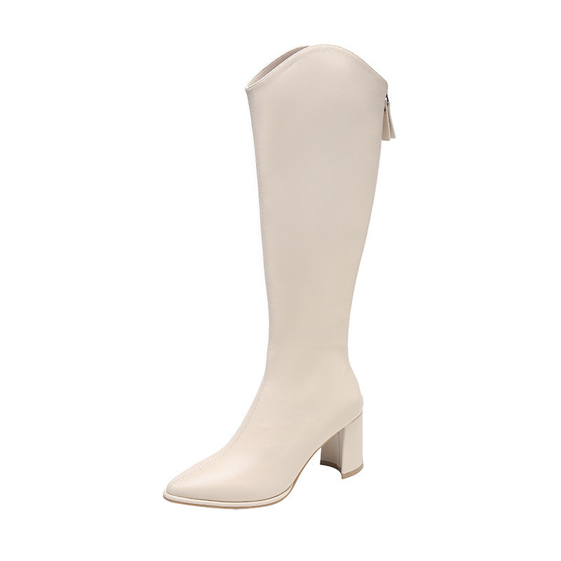 Females Fashion Personality Pointed Toe Long Boots Women