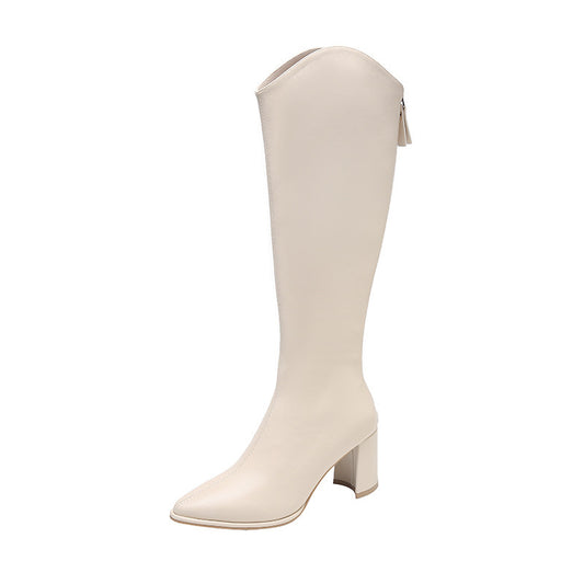 Females Fashion Personality Pointed Toe Long Boots Women