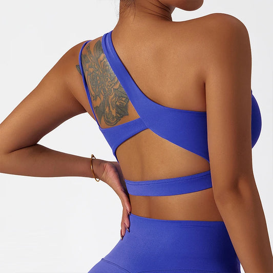 Women's Stretch Yoga Bra with Chest Pad - Versatile Sports Bra and Fitness Tank Top
