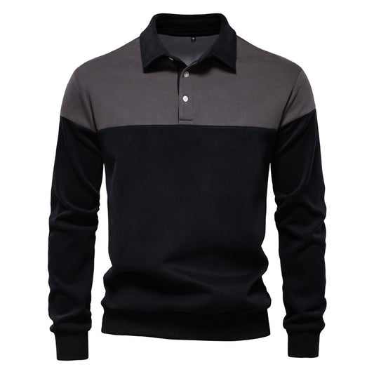 Brand New Men's Casual Long-sleeved Polo Collar Sweater