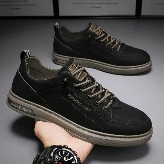 2025  Men shoes, Spring New Breathable White Shoes Men'S Sports and Leisure Board Shoes Trendy Shoes
