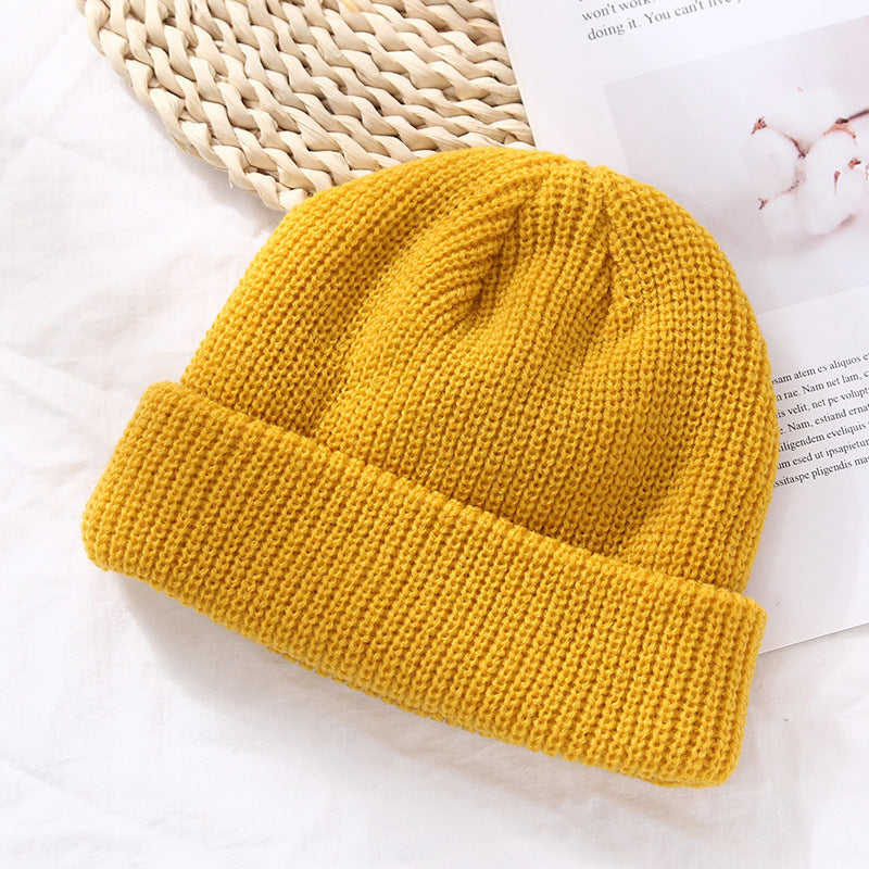 Autumn And Winter Warm Landlord Hat Melon Skin Men/Women/kids Retro Knitted Hat
