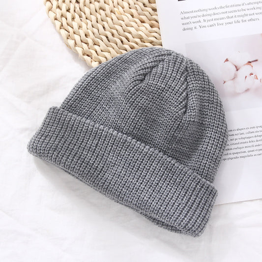 Autumn And Winter Warm Landlord Hat Melon Skin Men/Women/kids Retro Knitted Hat