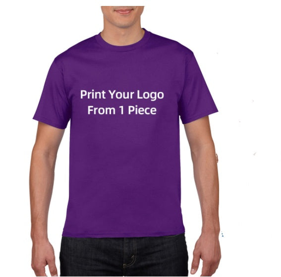 POD Cotton European And American Large Size Foreign Trade T Shirt
