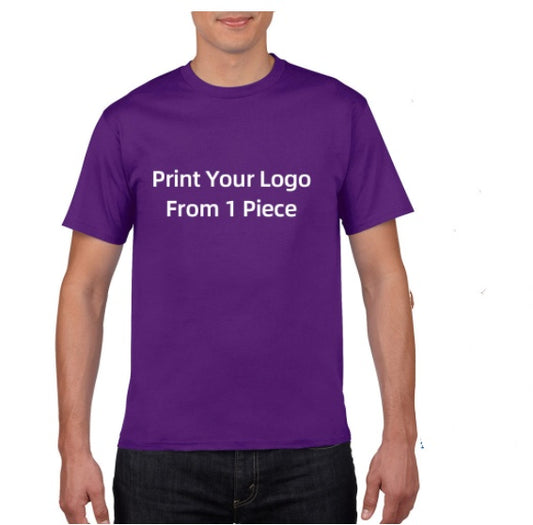 POD Cotton European And American Large Size Foreign Trade T Shirt