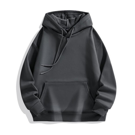 POD Heavy-duty Pure Cotton Hoodie With Plush Shoulder Loose Jacket