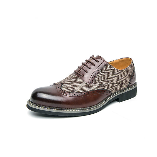 Fashion Brogue Men's Casual Formal Wear Leather Shoes