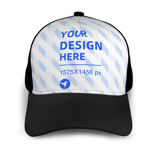 POD Sunscreen Stitching Curved Brim Baseball Hat