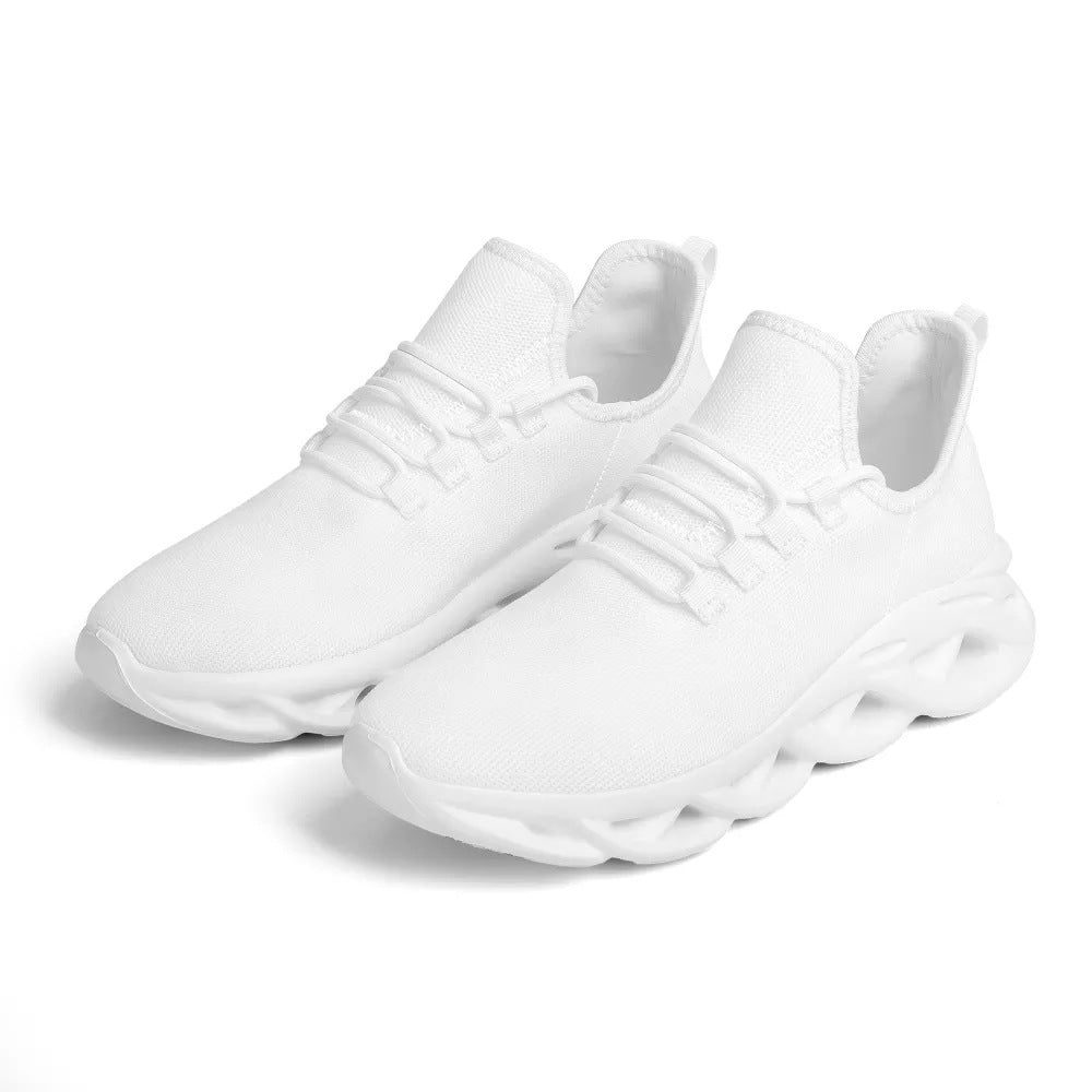 POD Pattern Plus Size Breathable Sports Shock Absorption Running Shoes