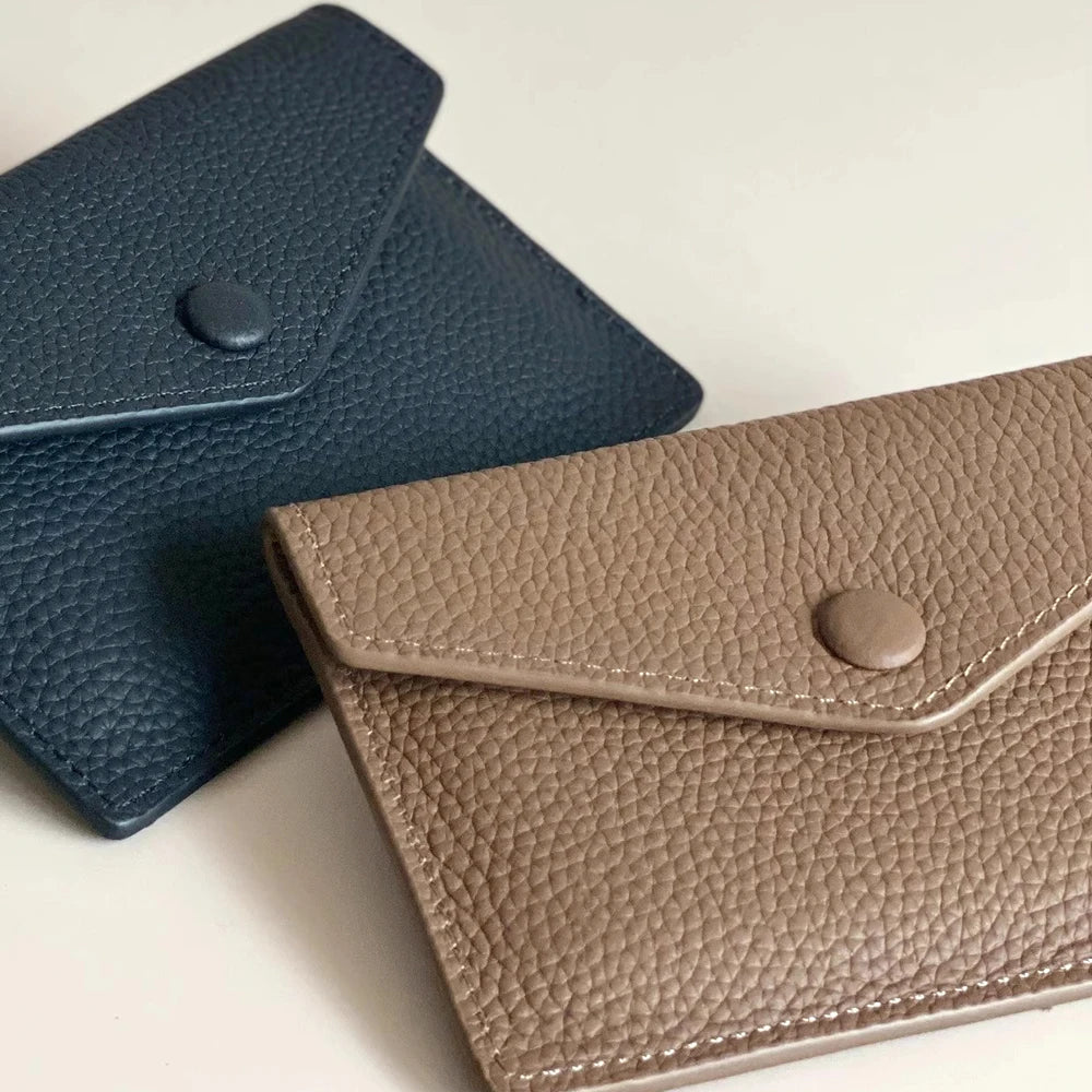 Custom  Small Wallet Fashion Luxury Personalize Name Envelope Card Holder Purse,  Gift
