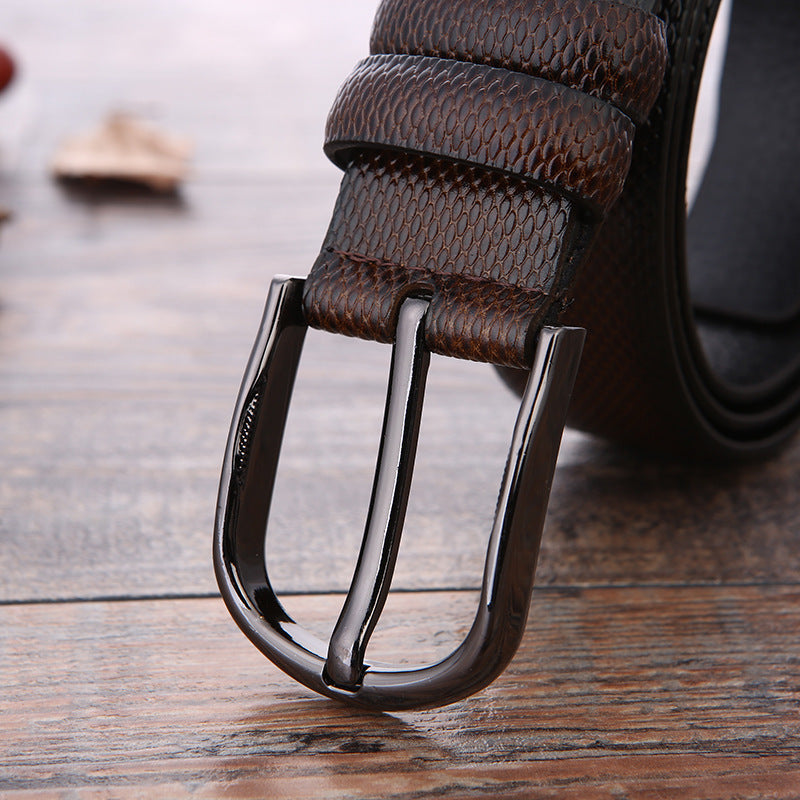 Fashion Men's Business Belt 2025 New Creative Gifts Belt Laser Logo Factory Wholesale