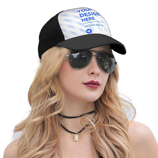 POD Sunscreen Stitching Curved Brim Baseball Hat