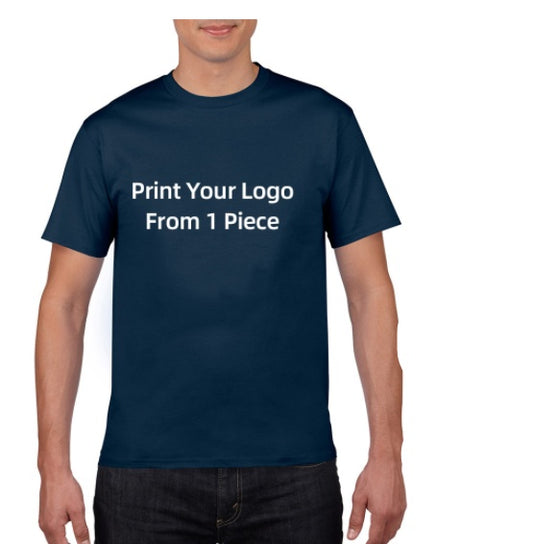 POD Cotton European And American Large Size Foreign Trade T Shirt