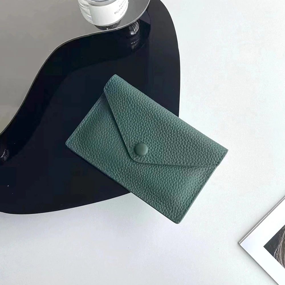 Custom  Small Wallet Fashion Luxury Personalize Name Envelope Card Holder Purse,  Gift