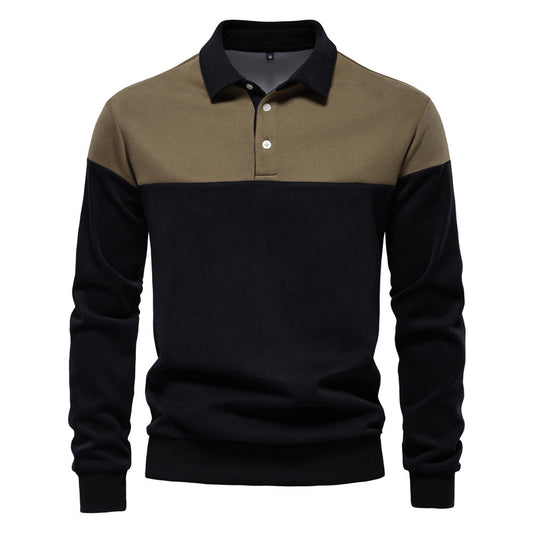 Brand New Men's Casual Long-sleeved Polo Collar Sweater