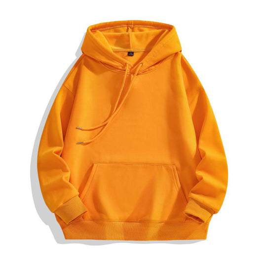 POD Heavy-duty Pure Cotton Hoodie With Plush Shoulder Loose Jacket