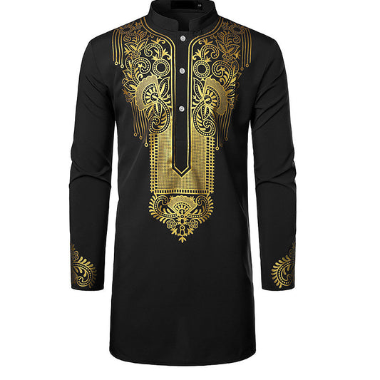 Men's Printed Totem Long Shirt