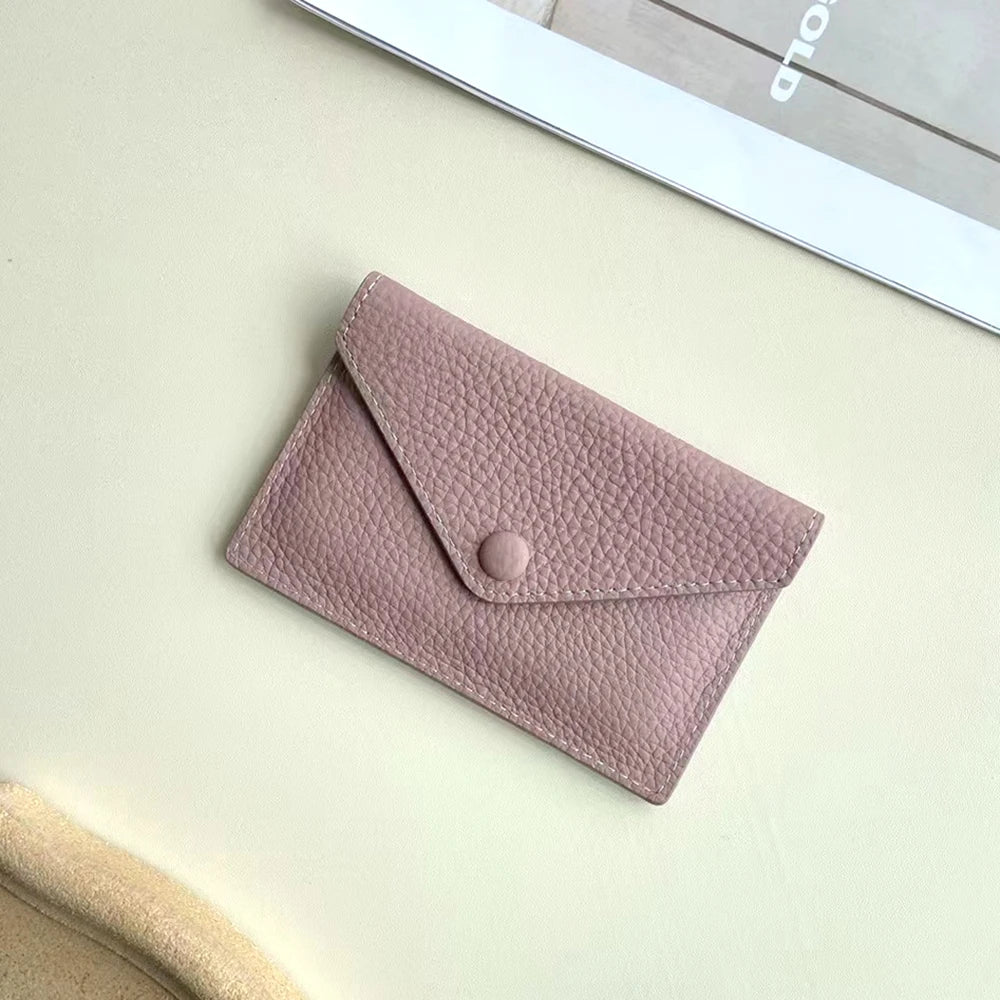 Custom  Small Wallet Fashion Luxury Personalize Name Envelope Card Holder Purse,  Gift