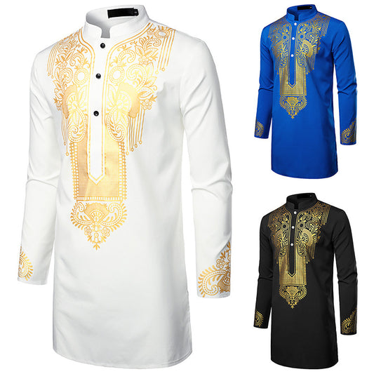 Men's Printed Totem Long Shirt