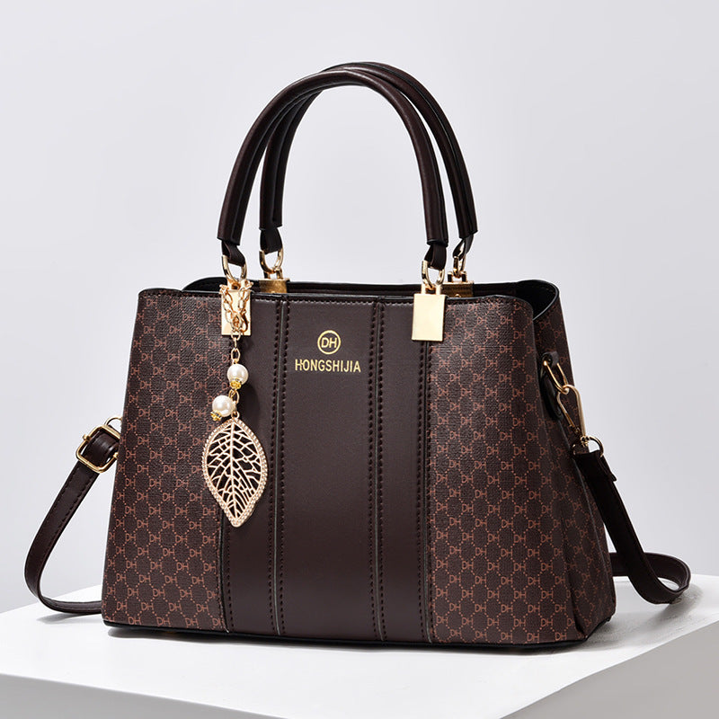 Women's Elegant Contrast Color And Versatile Crossbody Large Capacity Shoulder Handbag