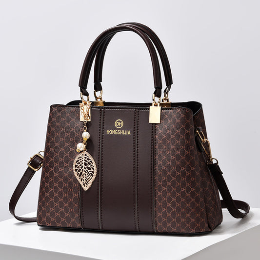 Women's Elegant Contrast Color And Versatile Crossbody Large Capacity Shoulder Handbag