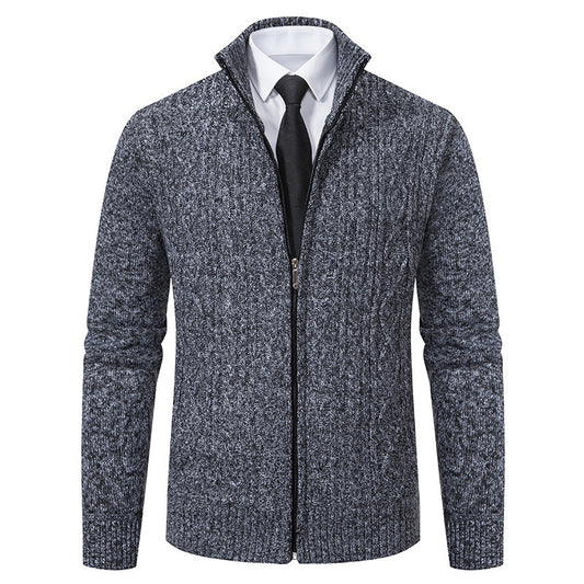 Men's Stand Collar Casual Sweater Coat - winter & autumn