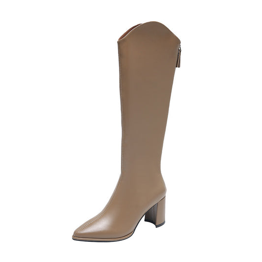 Females Fashion Personality Pointed Toe Long Boots Women