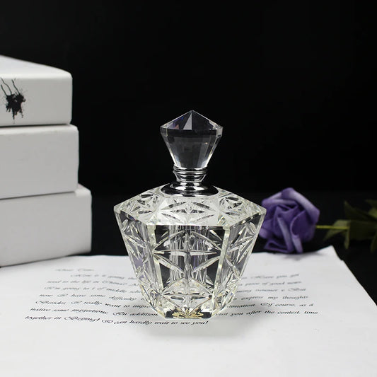 12ML Fashion Crystal Perfume Bottle Refillable Essential Oil Bottle Travel Perfume Cosmetic Bottle Lady'S Gift