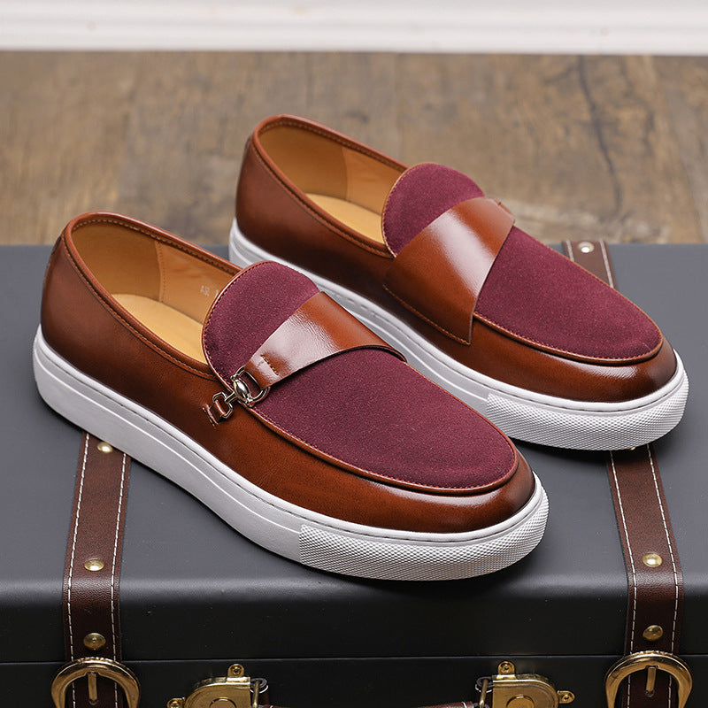 Business Leather Shoes Slip-on Casual Shoes Men
