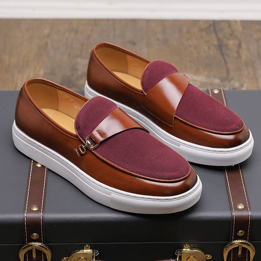 Business Leather Shoes Slip-on Casual Shoes Men