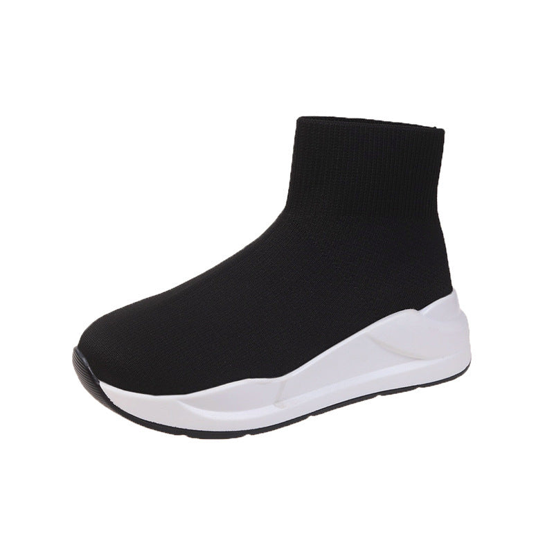 Unisex Thick Bottom Round Head Flying Socks Boots